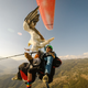 Illustration for article titled Parahawking: An Actual Sport That Mixes Paragliding And GIANT BIRDS